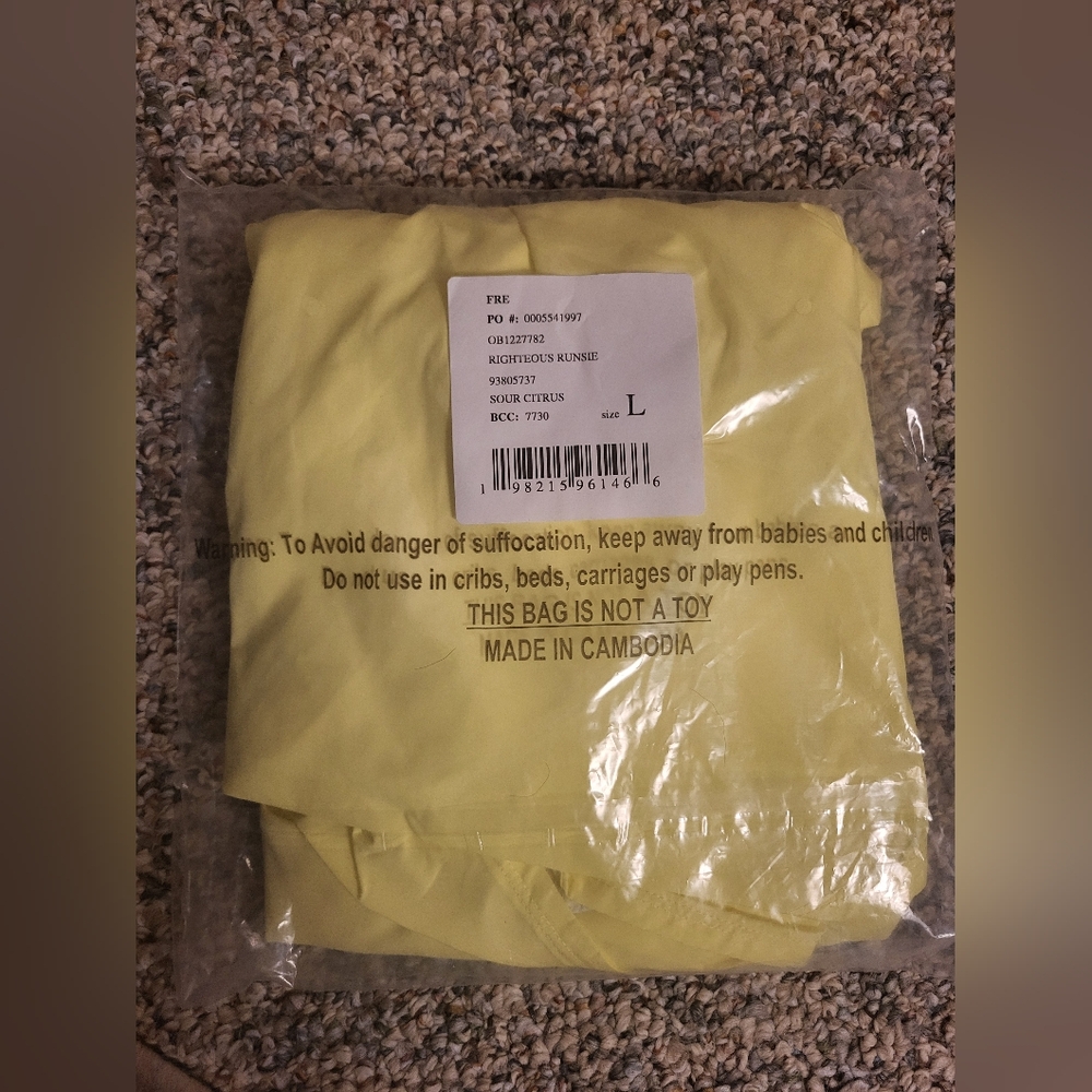 Free People Runsie Yellow Athletic Romper - Picture 7 of 8